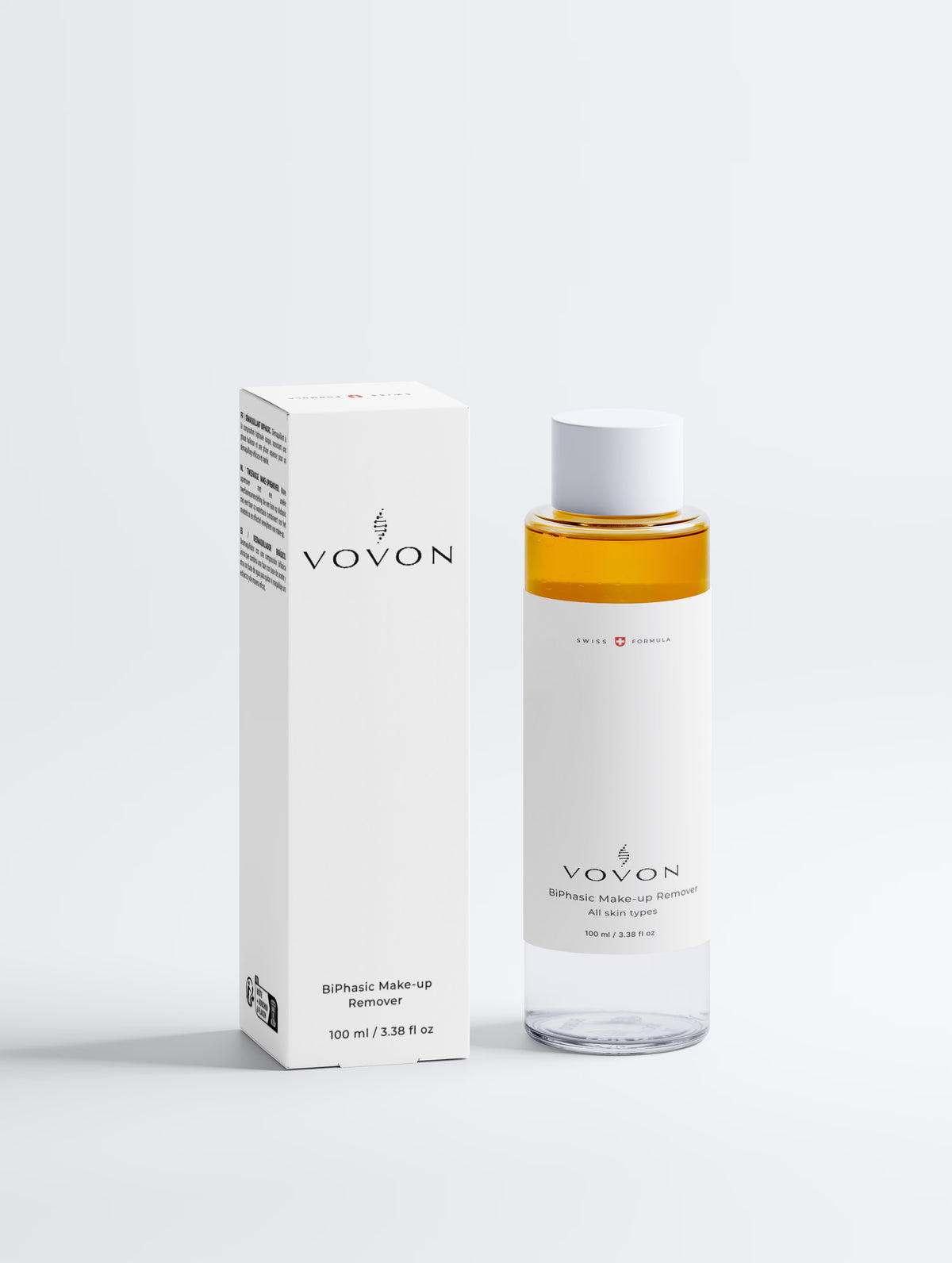 Biphasic make-up remover